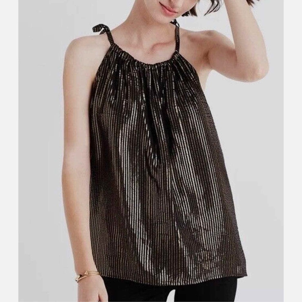 Madewell metallic striped‎ Cami
